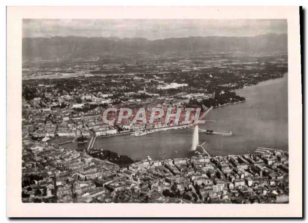 Vue geral sobre Genebra e o Lago Léman - Frente