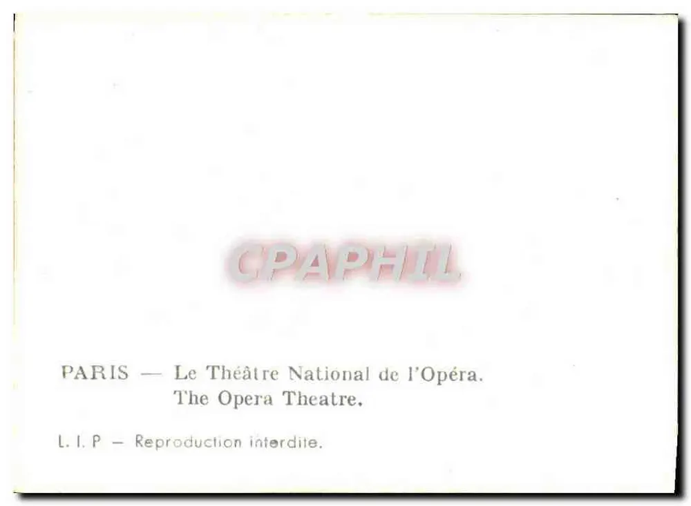 Paris — O Teatro Nacional da Ópera — n°10 - Verso