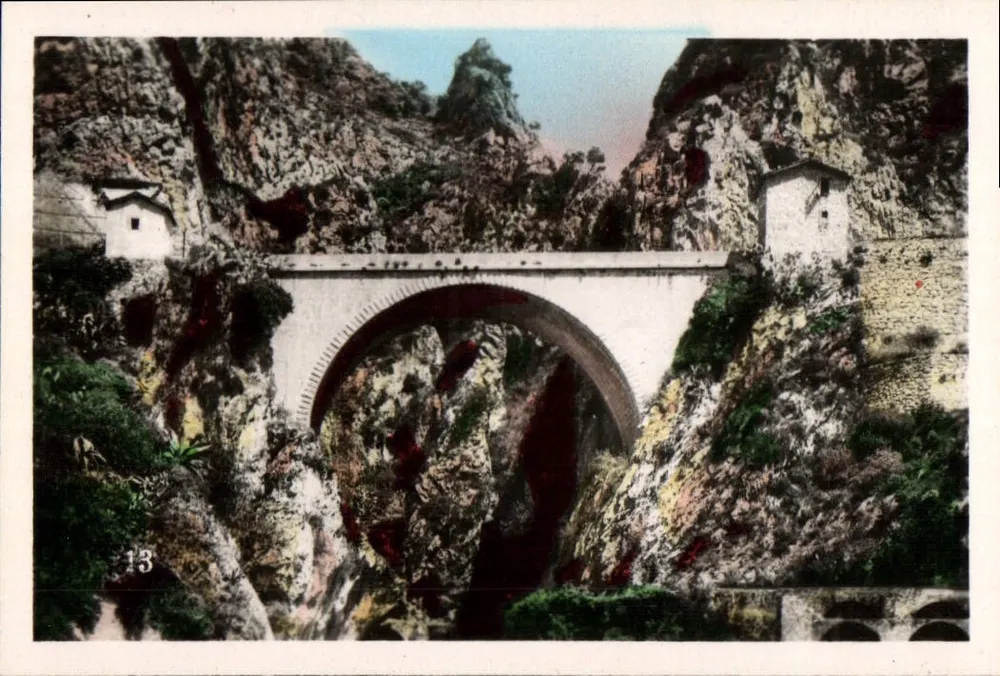 Menton - Brücke Saint-Louis — Grenze Frankreich-Italien — n°13 - Vorderseite