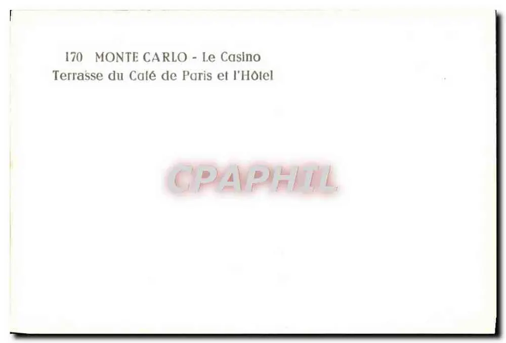 Monte Carlo - Das Casino - Terrasse des Café de Paris und das Hotel - Rückseite