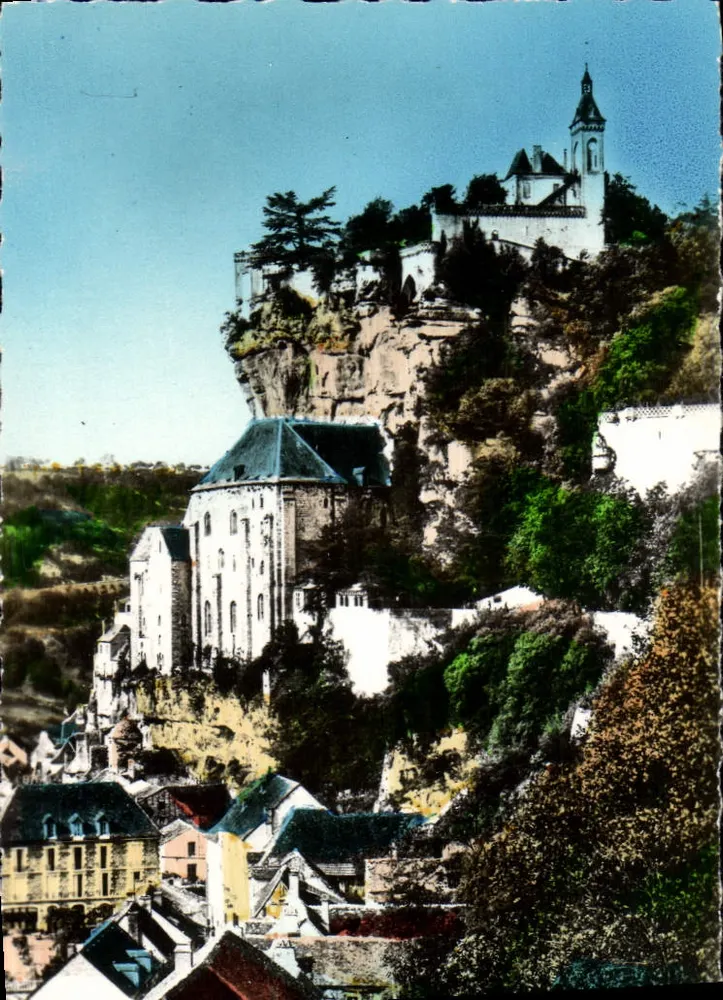 Rocamadour — O Rocher visto da Estrada — n°97 - Frente