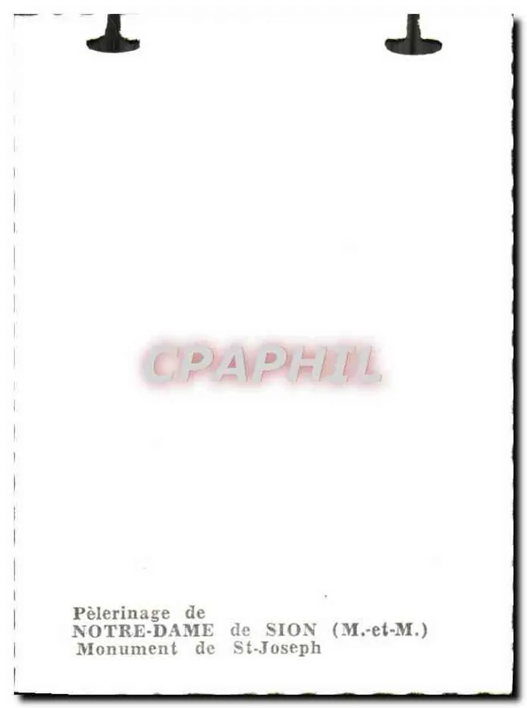 Monument der Notre-Dame de Sion — Monument des heiligen Joseph — Verlag nicht sichtbar - Rückseite