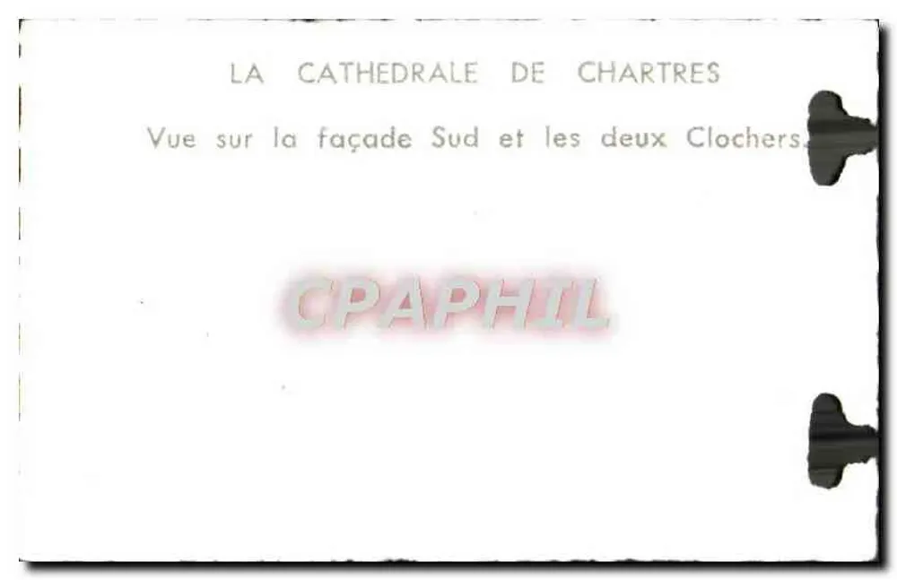 Chartreser Kathedrale — Ansicht der Südseite und der beiden Türme - Rückseite