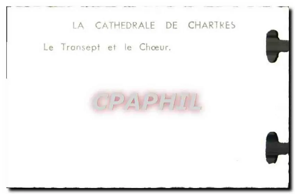 Catedral de Chartres — O Transepto e o Coro. - Verso