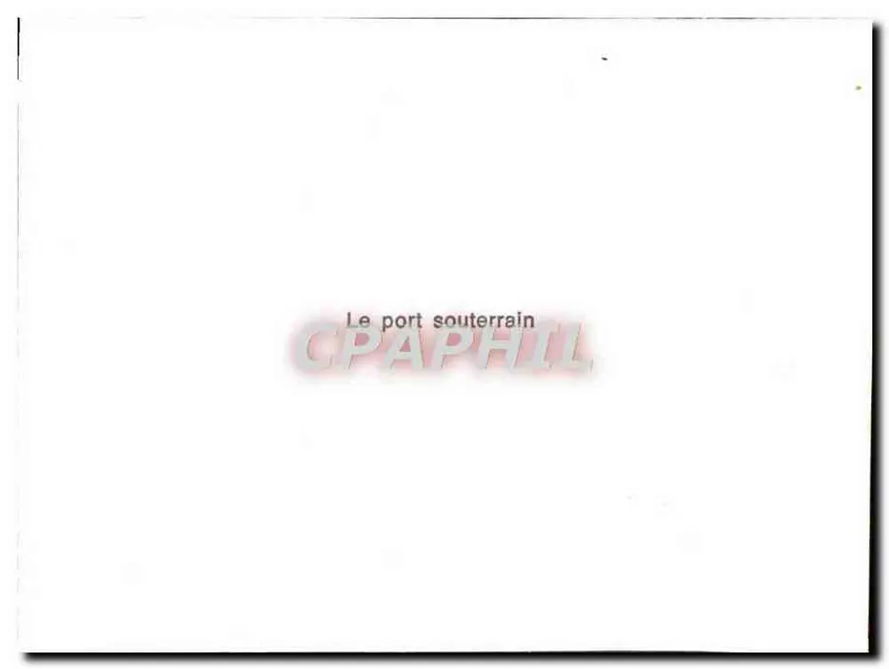Porto subterrâneo — Gruta com embarcações - Verso
