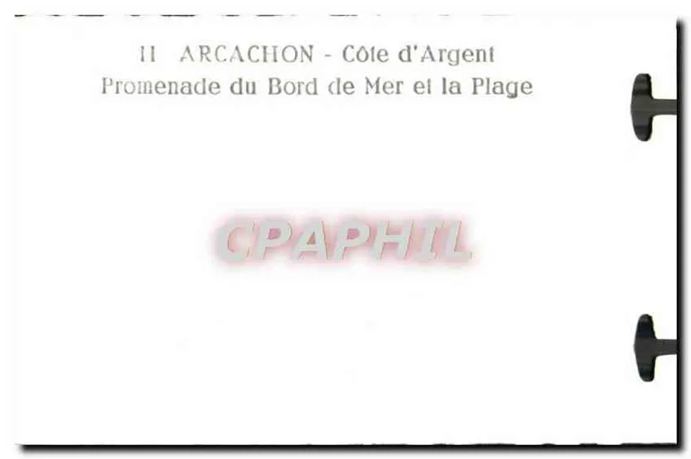 Arcachon — Côte d'Argent — Promenade du Bord de Mer et la Plage - Rückseite