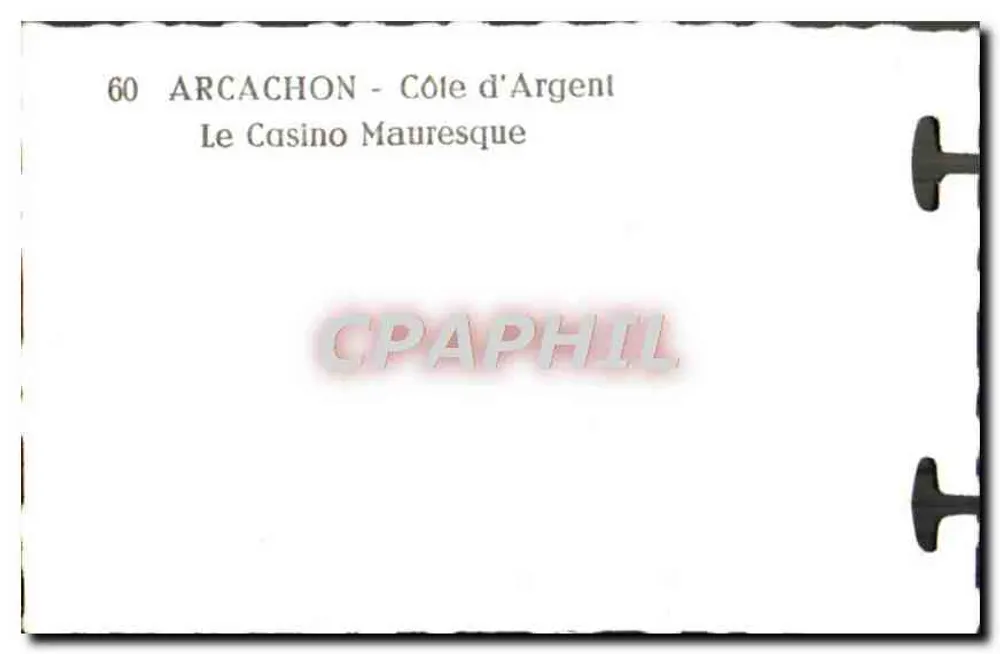 Arcachon - Costa de Prata — O Casino Mauresco — n°60 - Verso
