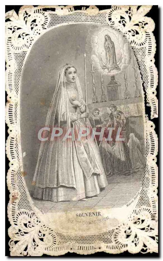 Communion — Erinnerung an die heilige Kommunion — Maison Basset, rue de Seine 33 - Vorderseite
