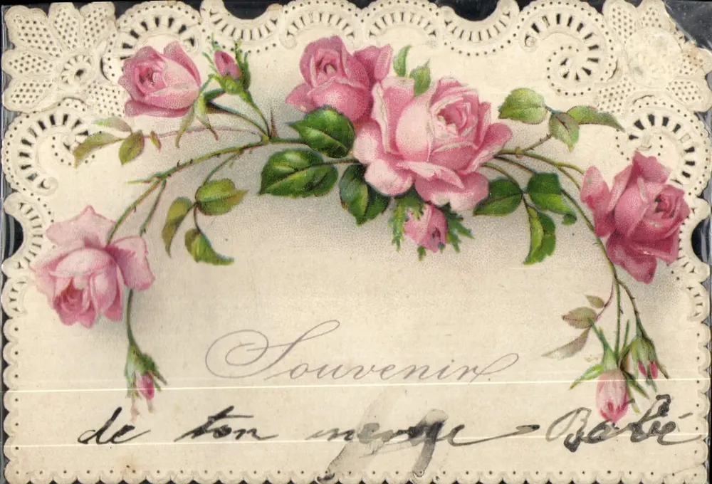 Rosas — lembrança — Barbé - Frente