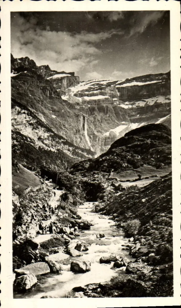 Gavarnie — O caminho ao longo do Gave - Frente