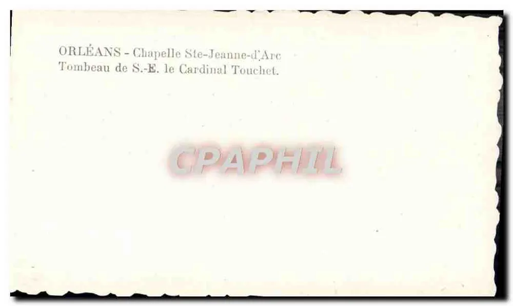 Orléans - Capela Santa Joana d'Arc — Túmulo do Cardeal Touchet - Verso