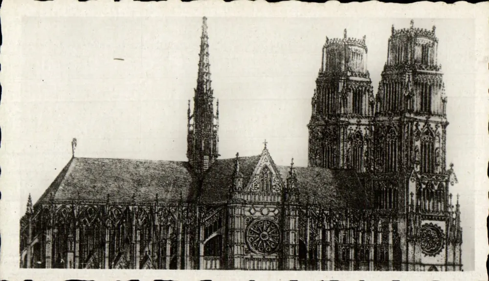Orléans - A Catedral de Santa Cruz - Frente
