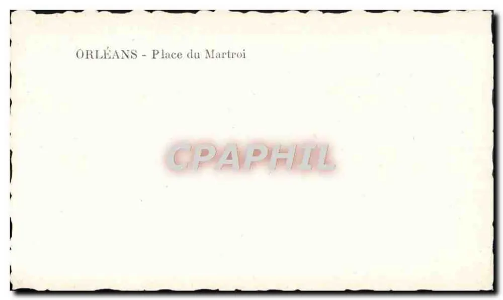 Orléans - Place du Martroi — vista panorâmica — editor desconhecido - Verso