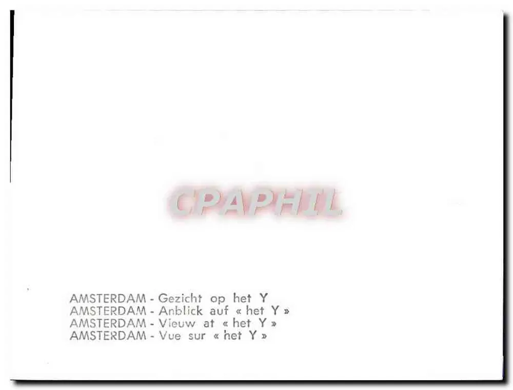 Amsterdã — Vista sobre « het Y » - Verso