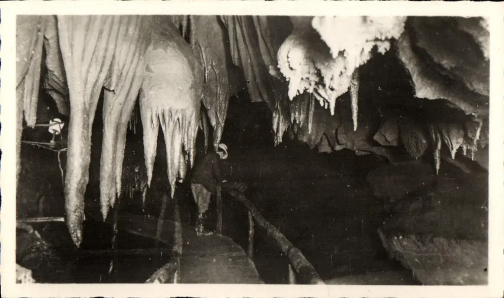 De Pyreneeën — De grotten van Bétharram — De zaal van de octopussen (200 m onder de grond) - Voorkant