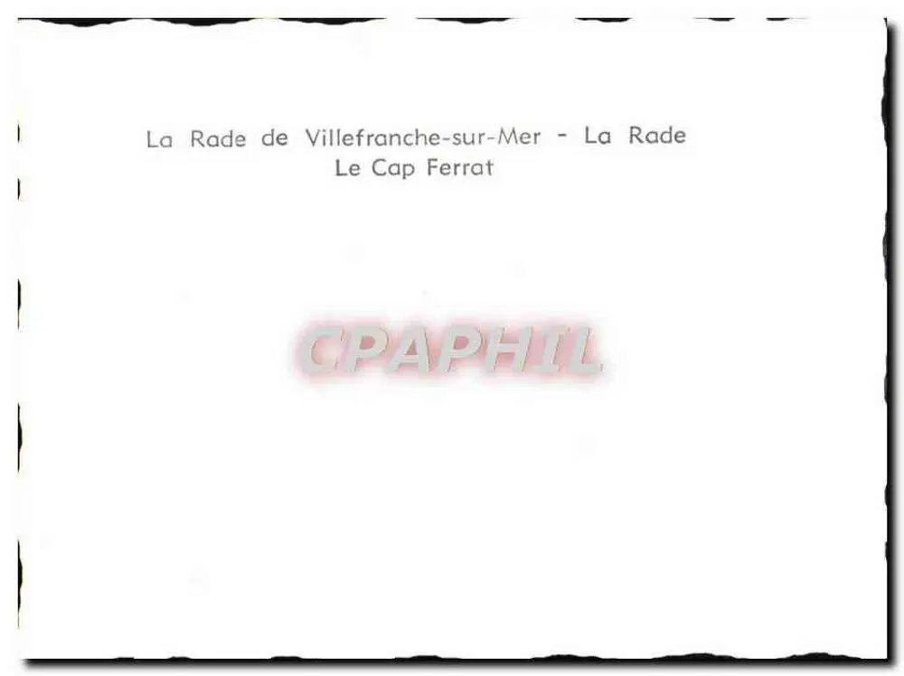 La Baia di Villefranche-sur-Mer — Cap Ferrat - Verso