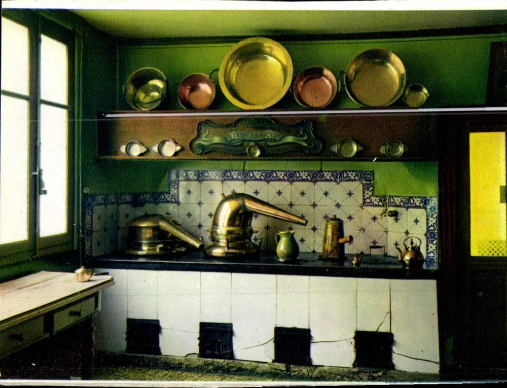 Cucina di laboratorio — laboratorio di farmacista — editore non identificato - Recto