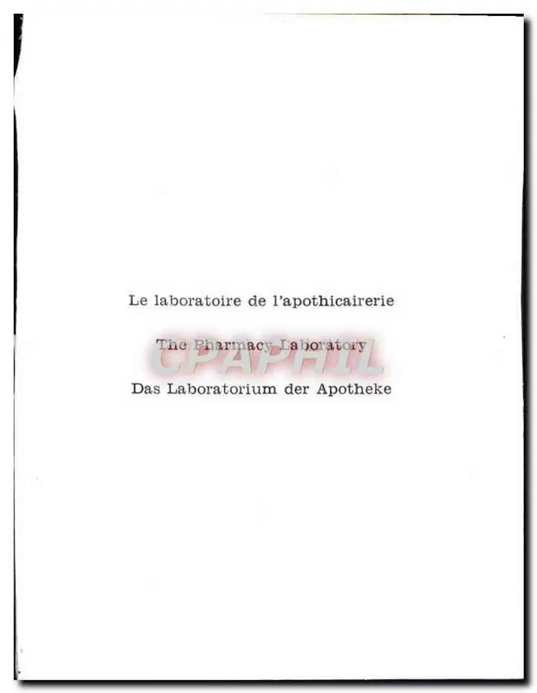 Cucina di laboratorio — laboratorio di farmacista — editore non identificato - Verso