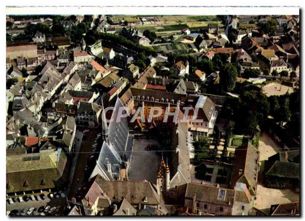 Vista aérea do Hôtel-Dieu de Beaune — editor não indicado, número de série não visível - Frente