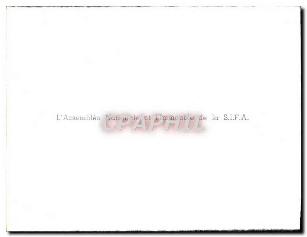 La Asamblea Nacional y el Edificio de la S.I.F.A. — Senegal - Reverso
