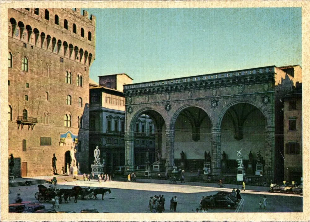 Piazza della Signoria — Loggia dei Lanzi — Seriennummer nicht sichtbar - Vorderseite