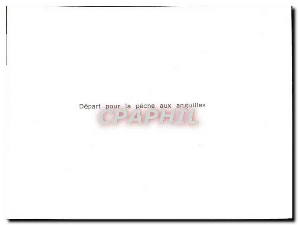 Pesca de anguilas — Salida para la pesca de anguilas - Reverso