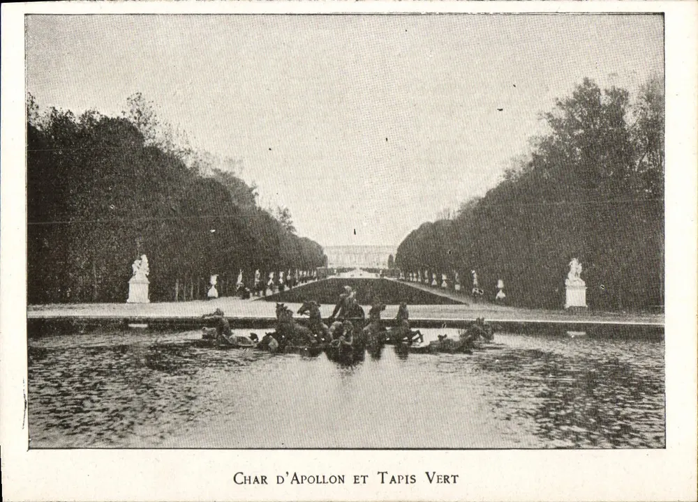 Char d'Apollon et Tapis Vert — Fontaine du Château de Versailles — éditeur non visible - Frente