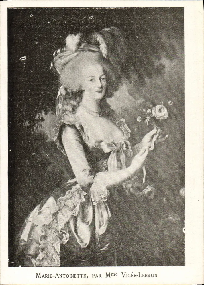 Marie-Antoinette — portrait par Mme Vigée-Lebrun — éditeur non visible - Frente