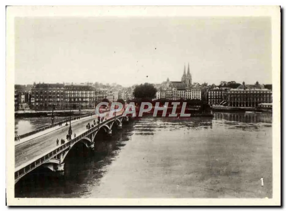 Ponte de Bordeaux — vista sobre a Garonne — n°1 - Frente