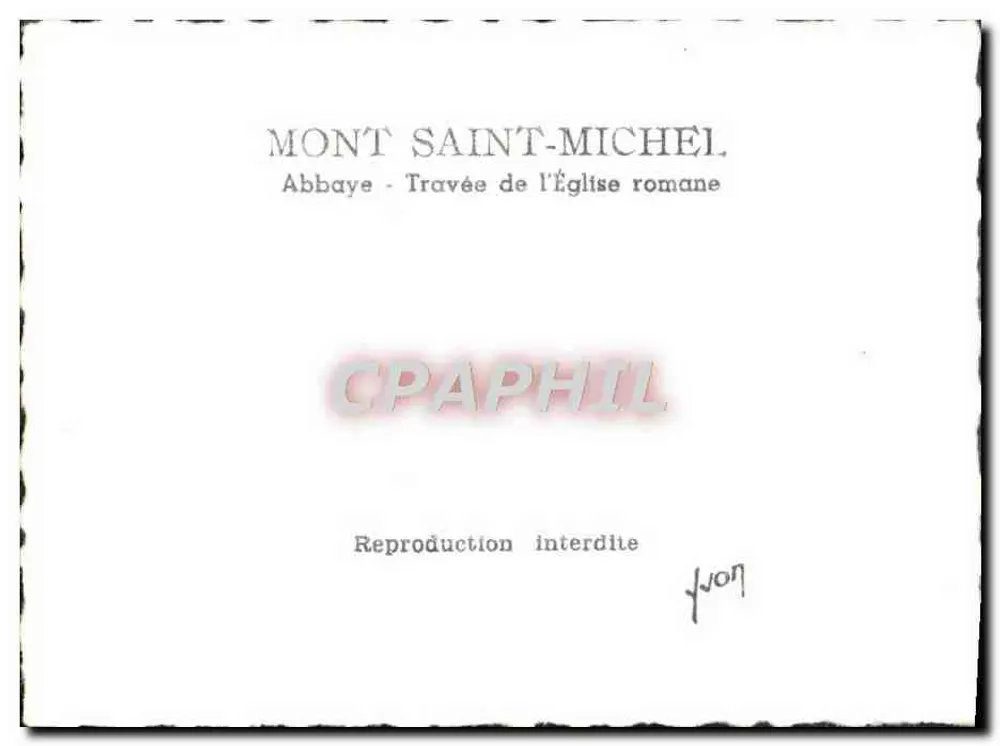 Mont Saint-Michel — Abtei - Romanische Träger - Rückseite