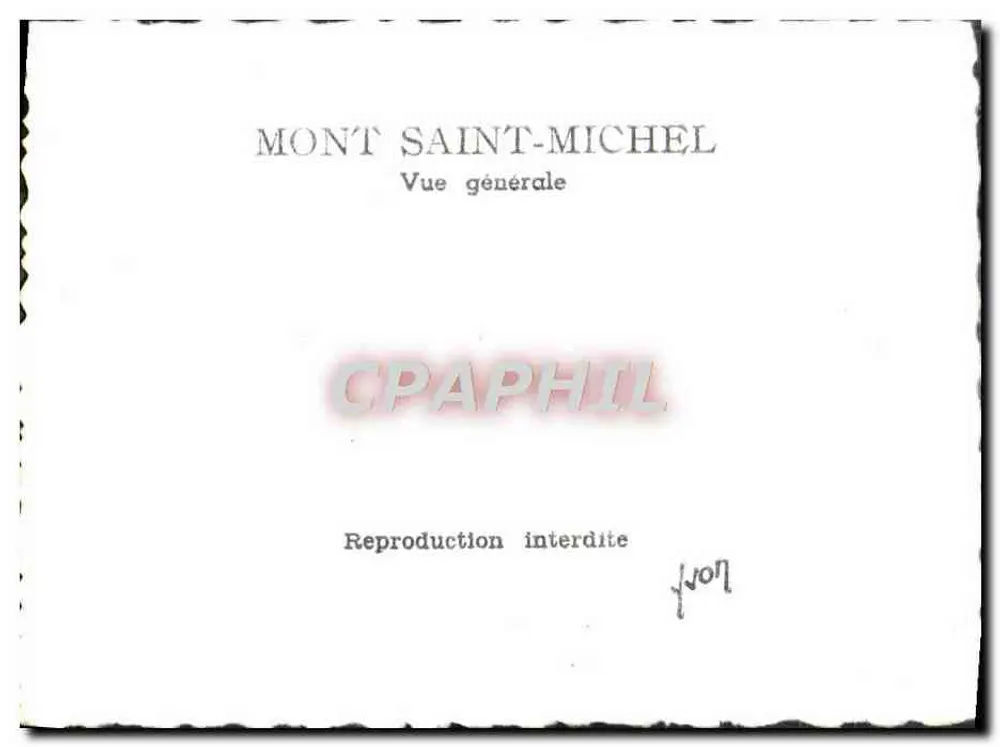 Monte Santo-Michel — Vista geral - Verso
