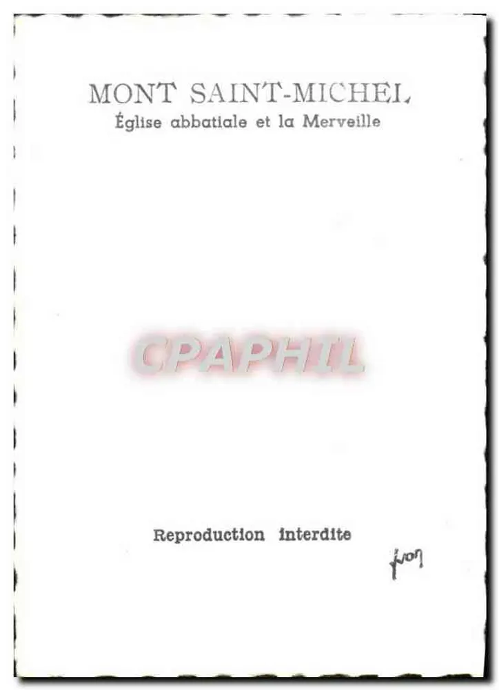Monte Santo-Michel — Igreja Abacial e a Merveille - Verso