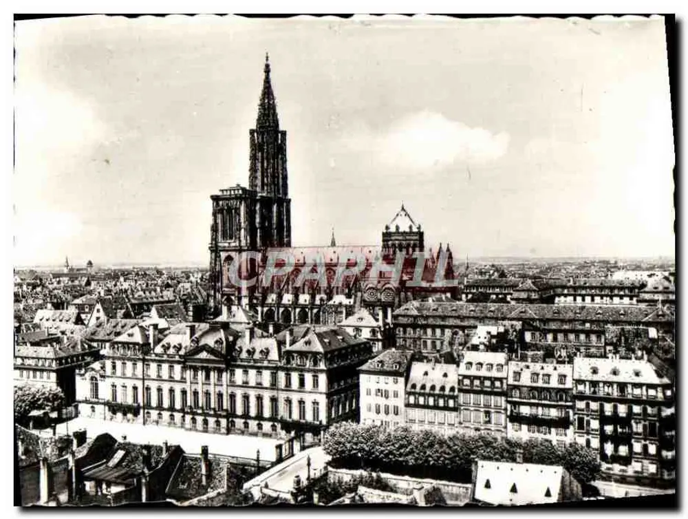 Strasbourg — Ansicht des Palais des Rohan und der Kathedrale — n°45 - Vorderseite