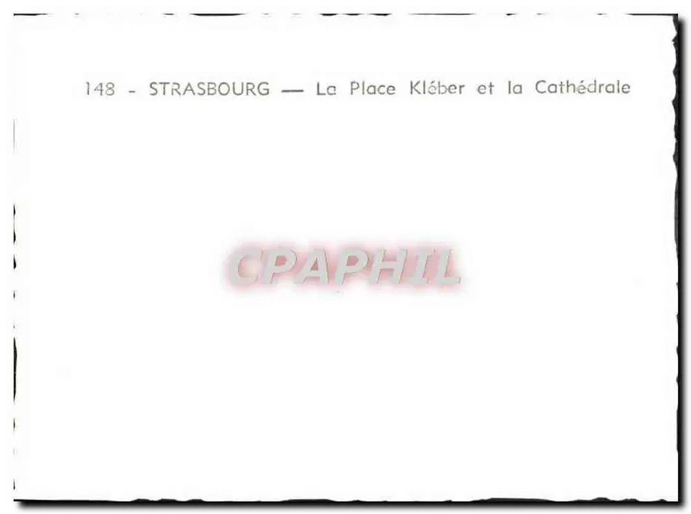 Strasbourg — A Place Kléber e a Catedral — n°148 - Verso