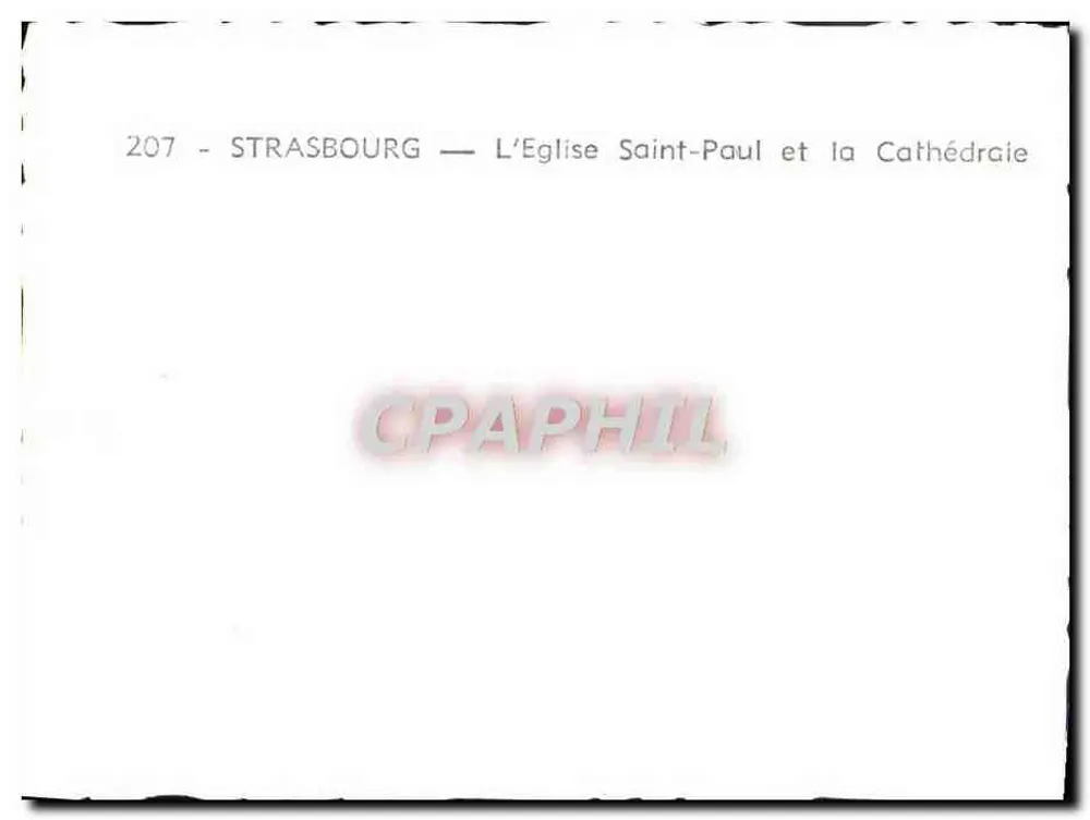 Straßburg — Die Kirche Saint-Paul und die Kathedrale — n°207 - Rückseite