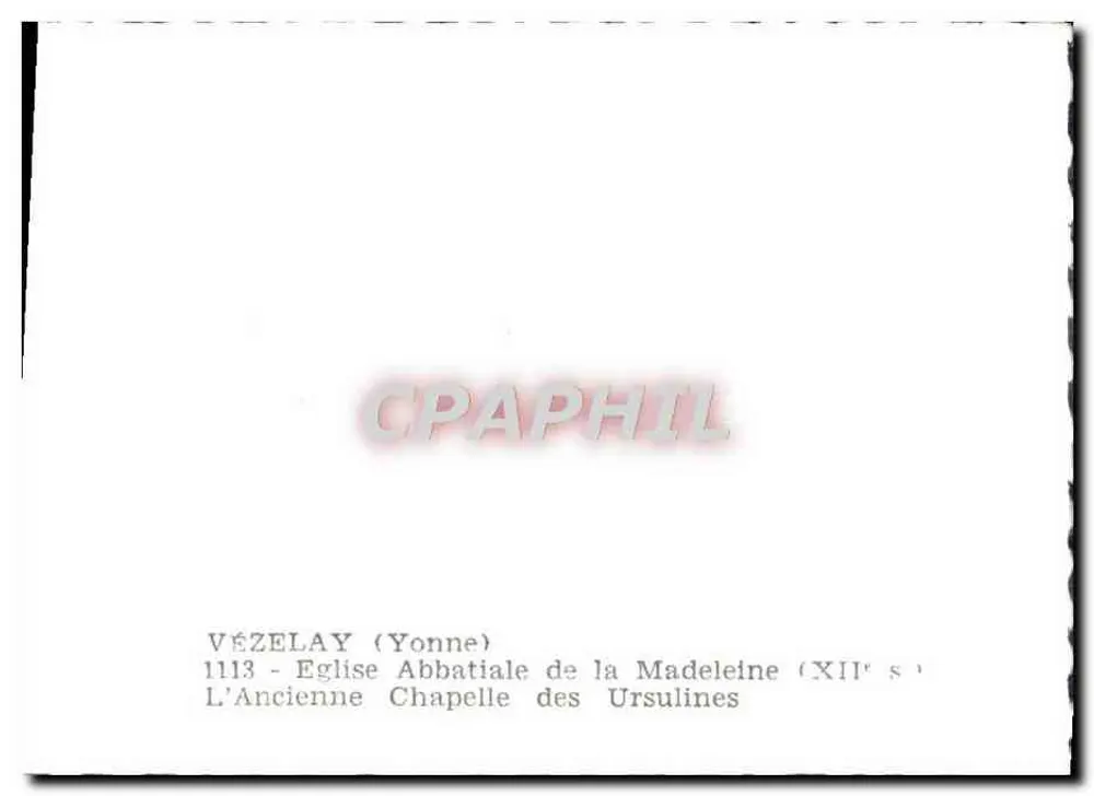Vézelay (Yonne) — Die alte Ursulinenkapelle (12. Jahrhundert) — n°1113 - Rückseite