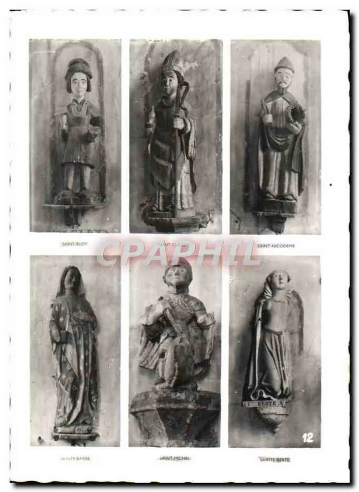 PLOUHA (C.-du-N.) - Kapelle Kermaria-an-Isquit - Statuen der Heiligen — n°18 - Vorderseite