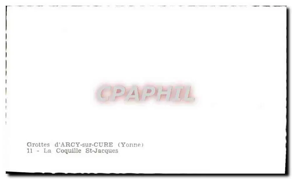 Grutas de Arcy-sur-Cure — A Concha de São Tiago — 11 - Verso