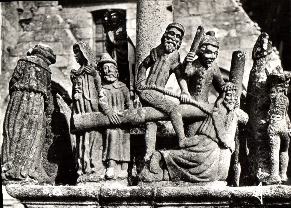 Saint-Thégonnec — Das Tragen des Kreuzes - Vorderseite