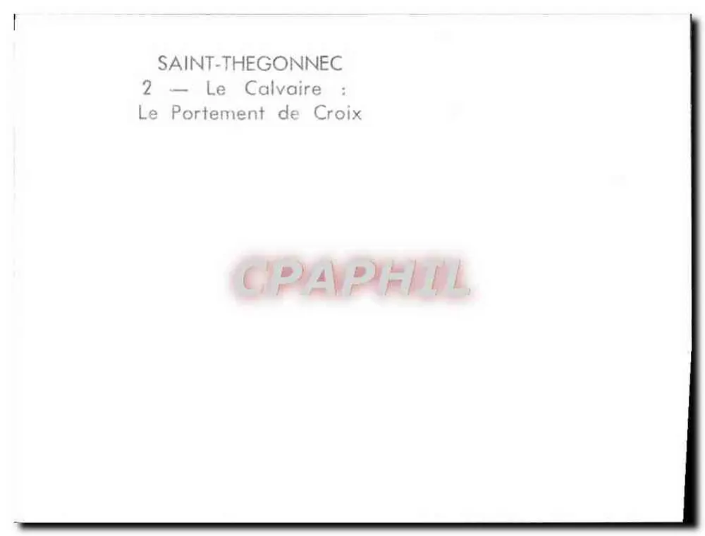 Saint-Thégonnec — Das Tragen des Kreuzes - Rückseite