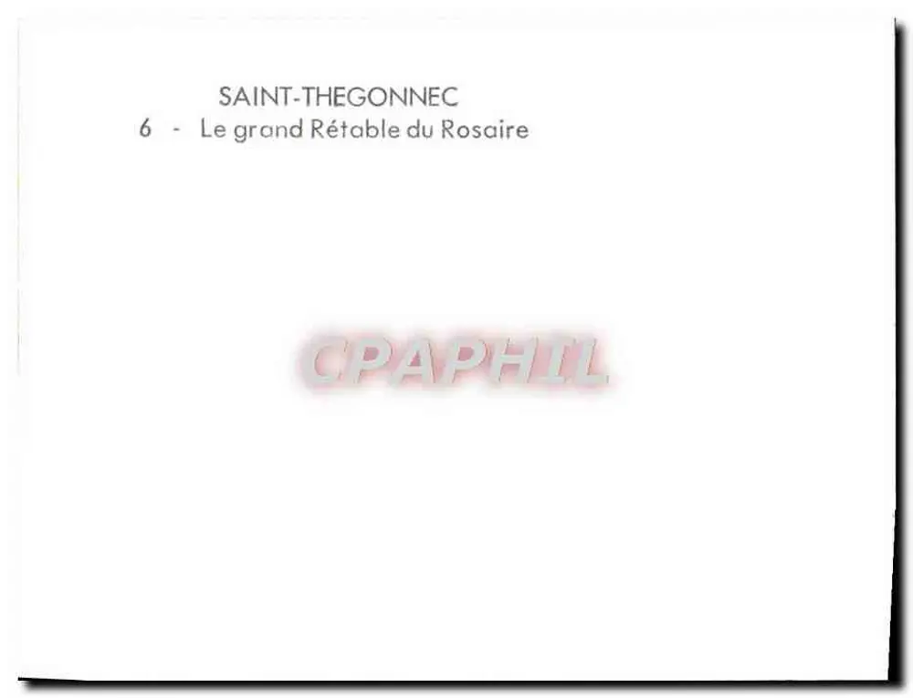 Saint-Thégonnec — Het grote Rosarioretabel - Achterkant