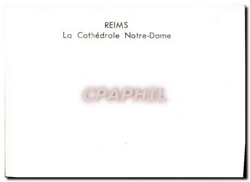 Reims — Catedral Nossa Senhora - Verso