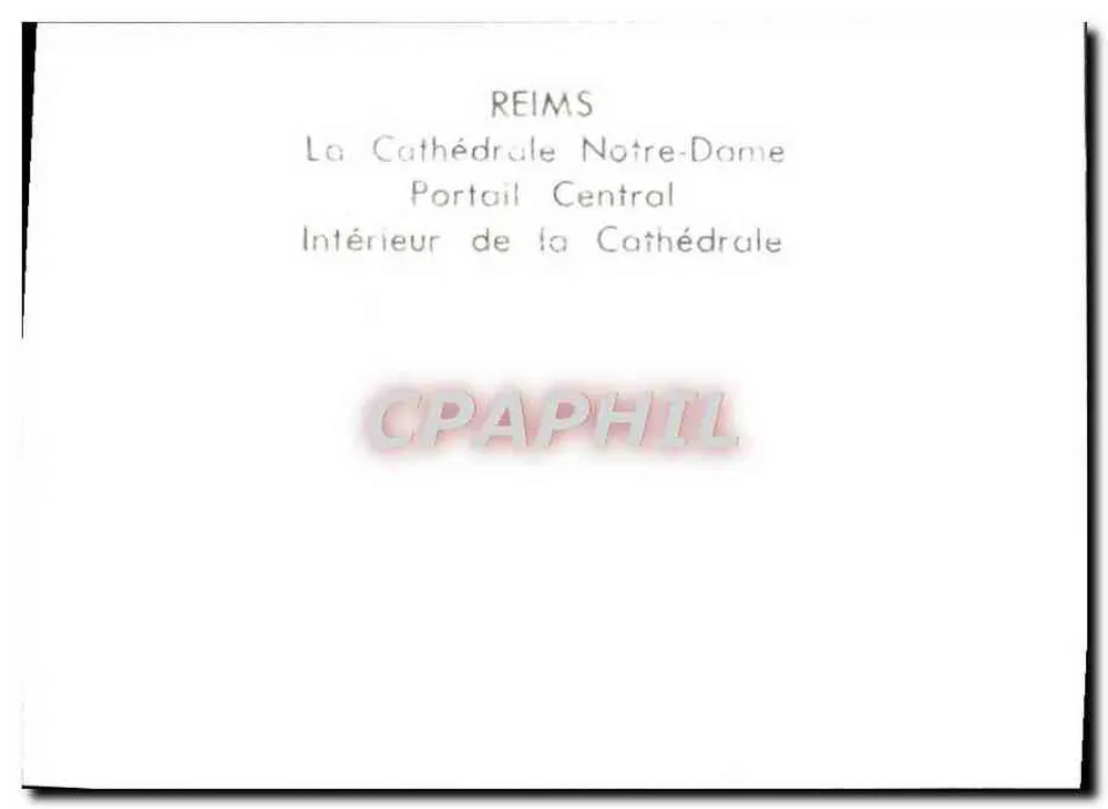 Reims — Kathedrale Notre-Dame — Zentralportal — Innenraum der Kathedrale - Rückseite
