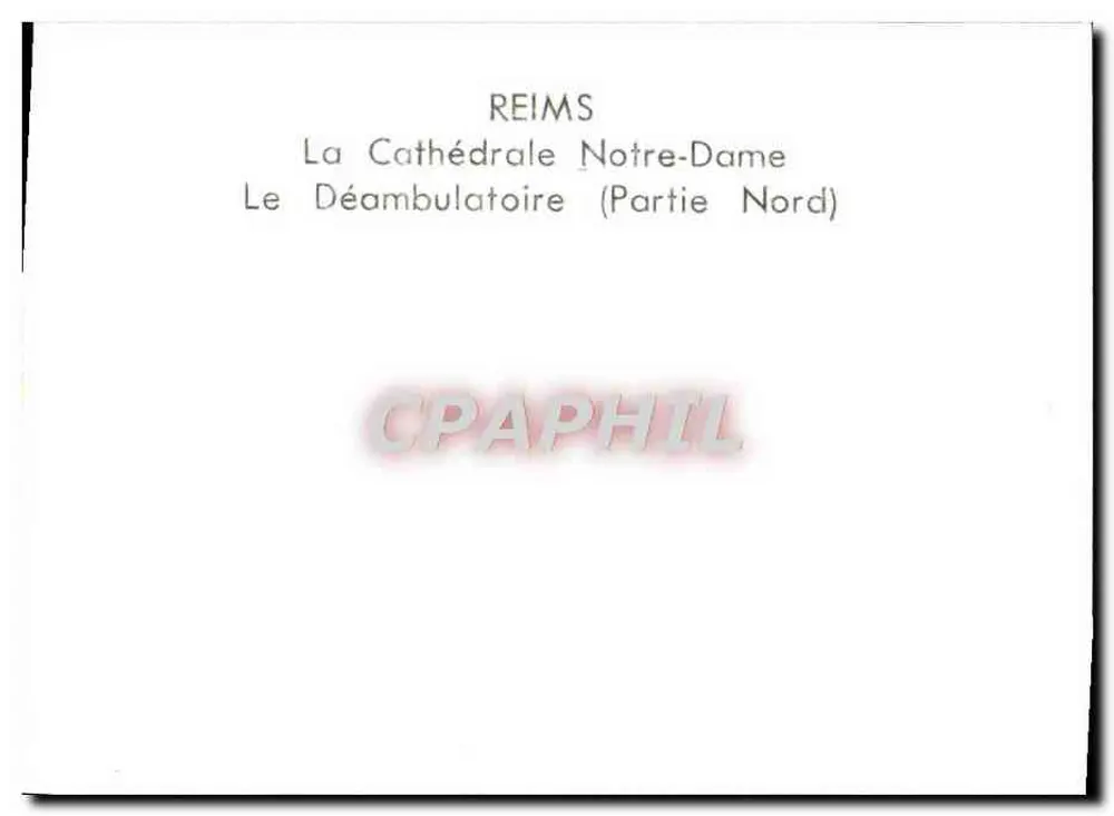 Reims — Kathedrale Notre-Dame, Der Gang (Nördlicher Teil) - Rückseite