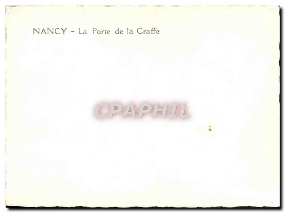 NANCY — A Porta da Craffe - Verso