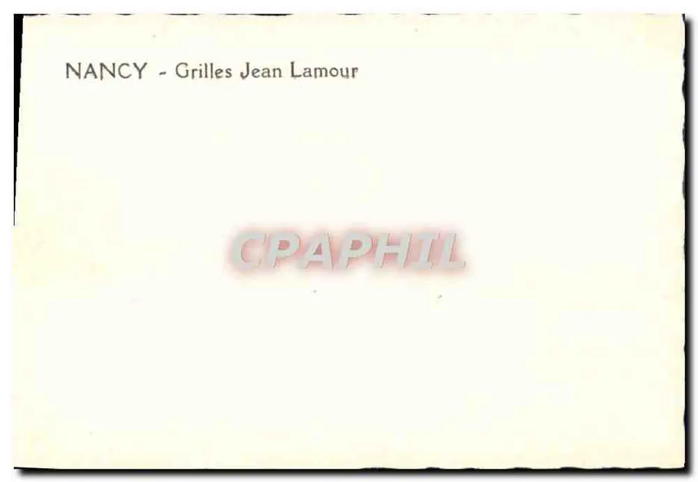 Nancy — Grades Jean Lamour - Verso