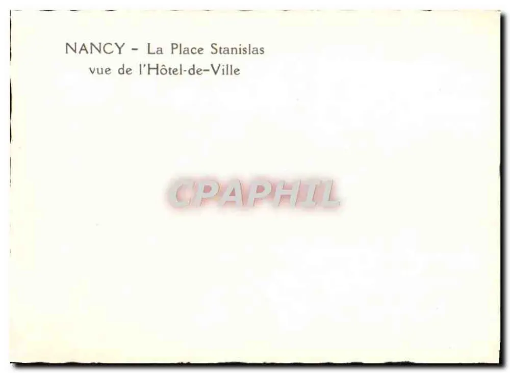 NANCY - La Place Stanislas aus Sicht des Rathauses - Rückseite