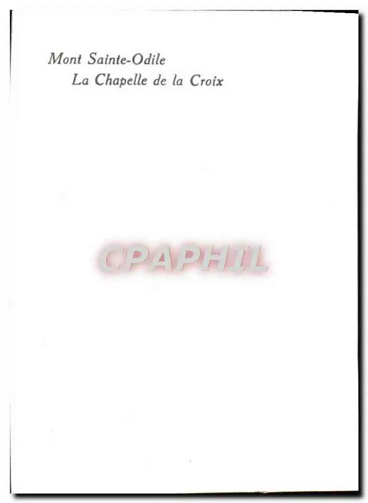 Mont Sainte-Odile — Die Kapelle der Kreuzes - Rückseite