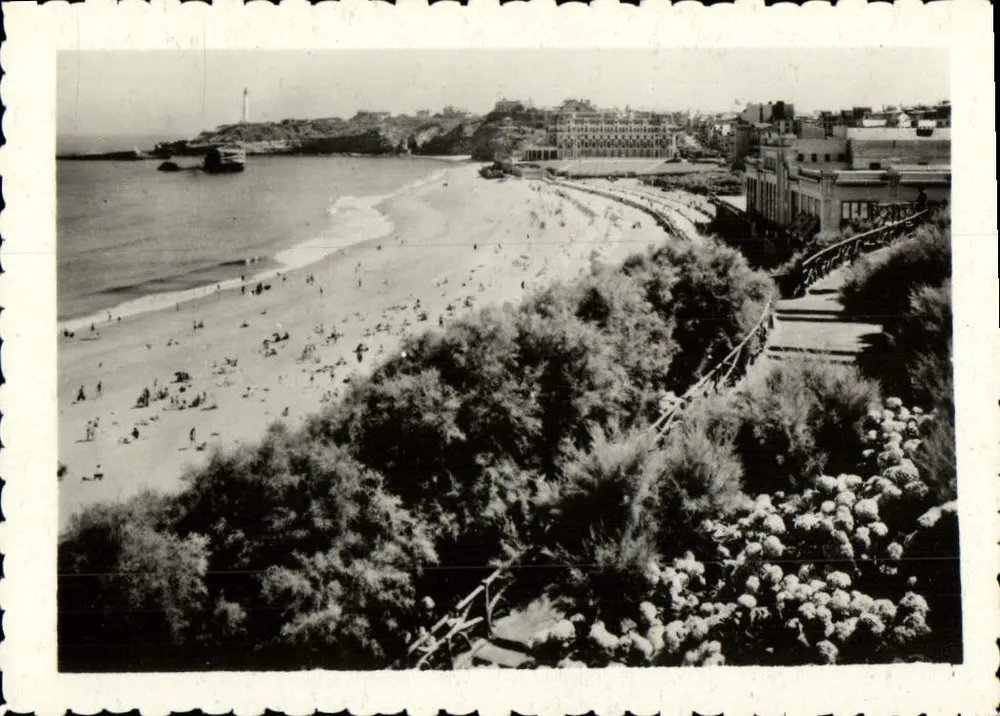 Praia de Sainte-Adresse — vista panorâmica — editor desconhecido, número de série não visível - Frente