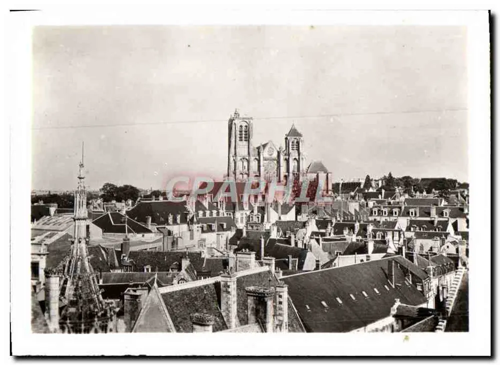 Bourges — Vista geral e a Catedral — Edições de Luxo « Estel », n° 7001 - Frente